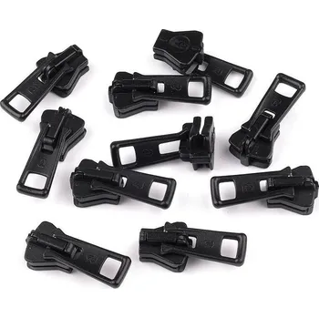 Zip Jezdec ke kostěným zipům No 5 ALFA, barva 6 černá