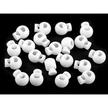 Brzdičky kulaté 15x19 mm, barva 1 Off White