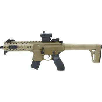 Vzduchovka Sig Sauer MPX FDE Sand s kolimátorem 4,5 mm