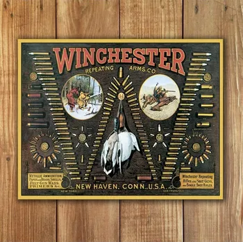 Plechová cedule Plechová cedule Winchester Bullet Board