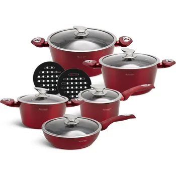 Sada nádobí Edenberg EB-5614 12 ks červená