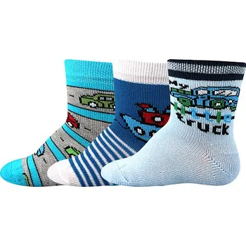 Kojenecké ponožky 3 páry v balení Boma Bejbik mix A kluk Velikost: 14-17