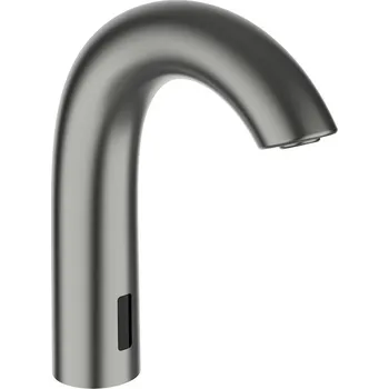 Vodovodní baterie Laufen CURVETRONIC Baterie umyvadlová elektronická s IR-Senzorem, s Bluetooth modulem, kartáčovaná nerez ocel HF707154423000