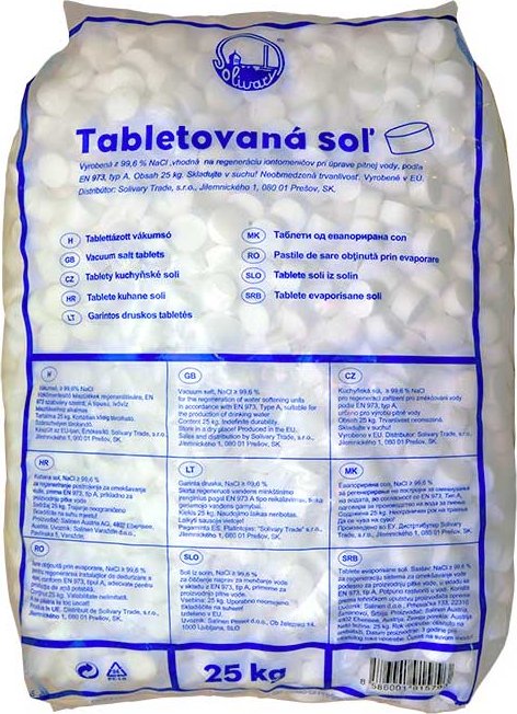 Tabletová sůl, 25kg
