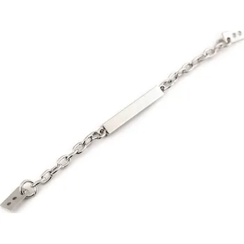 Kovový řetízek / poutko na bundy a kabáty, barva 1 nikl