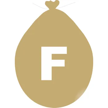 Balónek Balónek písmeno F zlaté balonky.cz ZF