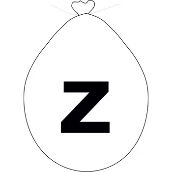 Balónek Balónek písmeno Z bílé balonky.cz azb