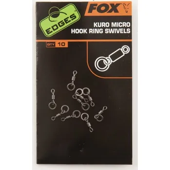 Obratlíky s kroužkem Fox Kuro Micro Hook Ring Swivels 10ks