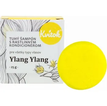 Kvitok Ylang Ylang tuhý šampon s kondicionérem pro světlé vlasy Šampon Kvitok Ylang Ylang tuhý šampon s kondicionérem pro světlé vlasy