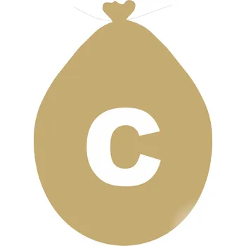 Balónek Balónek písmeno C zlaté balonky.cz ZC