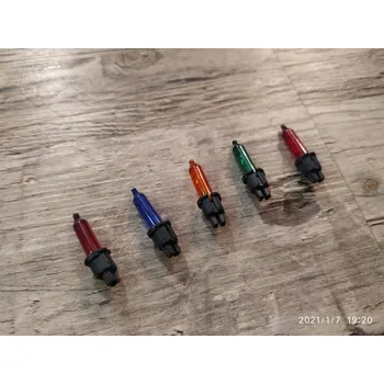 Vánoční dekorace Ornex Vánoční žárovky náhradní 230V 12V 0,09A barevné