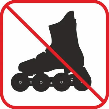 Samolepící etiketa Bez textu - ctverec (brusle) samolepící vinylová fólie 100 x 100 mm