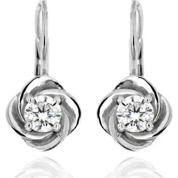 Náušnice Zlatnictví U Kostela Zlaté náušnice kytičky se zirkonem 162BZ 496932722