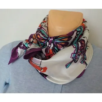 Šátek Velký šátek--- Květiny a motýli 1