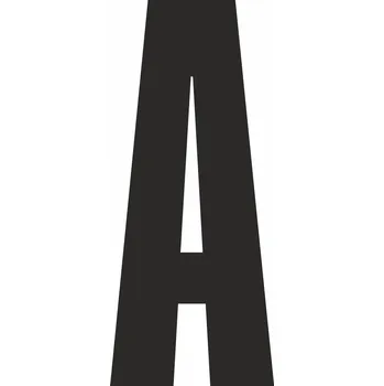 Samolepící etiketa Mag. fólie písmeno A-č/b magnet tisk 0,4 mm 240x440mm