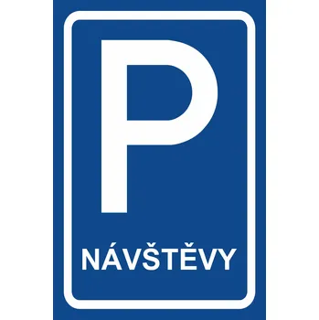 Parkoviště - návštěvy UV tisk plast 5mm 500 x 300 mm