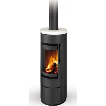 Krbová kamna ROMOTOP LUANCO N01 keramika perlová 95508 - otáčivé topeniště