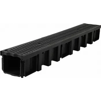 Odvodňovací žlab Nicoll Connecto 130 odvodňovací žlab s plastovou mříží A15 1,0m - CAN10AHP