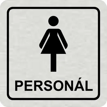 Samolepící etiketa Piktogram - WC ženy personál
