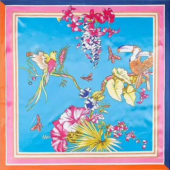 Šátek Velký šátek---Květiny, ptáci a motýli 3