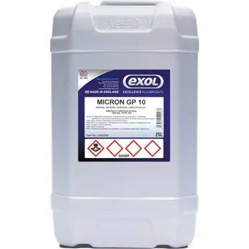 Převodový olej Exol MICRON GP 10, strojní olej vřetenový, ložiskový a převodový, 25l (Exol Lubricants Limited)