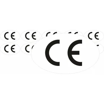 Značení Symbol CE - ovál samolepící vinylová fólie arch 10 ks 25x15 mm