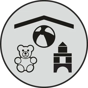 Speciální papír Dětský koutek - stříbrná mat samolepící vinylová fólie 90x90 mm