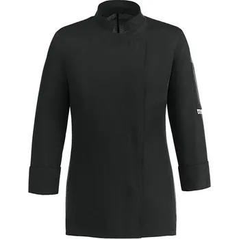 Gastro oděv Dámsky kuchársky rondon EGOchef cool vent černý - dlouhý rukáv XXL E-1008002E2XL