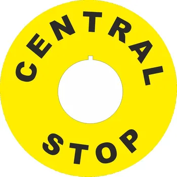 CENTRAL STOP samolepící vinylová fólie 60/ 22 mm-6ks