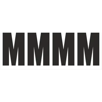 Samolepící etiketa Samolepicí M černá samolepící vinylová fólie arch 5 ks - písmena 75 mm