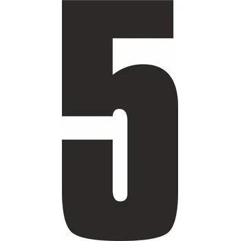 Samolepící etiketa Samolepící 5 samolepící vinylová fólie velikost znaku 200 mm