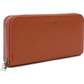 Oranžová zipová dlouhá dámská peněženka Juanita