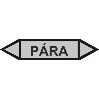 Oboustranná šipka - Pára text Samolepka PVC 2: 342x74 mm