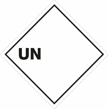 UN číslo - vlastní popis samolepící vinylová fólie 300 x 300 mm