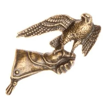 Zubíček Sokol na rukavici (odznak na klobouk)