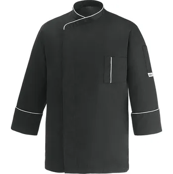 Gastro oděv Kuchařský rondon EGOchef CESARE cool vent - černý - dlhý rukáv XL E-2063002EXL