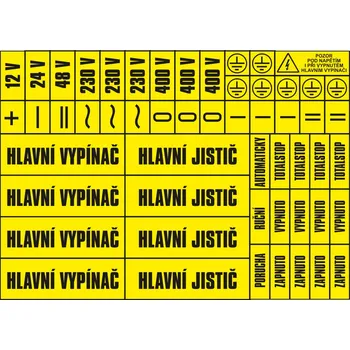 Značení Kombinovaný arch 2 samolepící vinylová fólie A5 (210 x 148 mm)