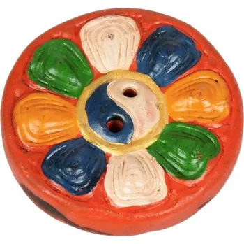 Vonná tyčinka Stojánek na vonné tyčinky keramický Tibet Mandala 5,5 cm