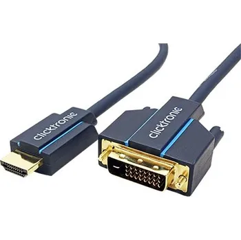Video kabel Clicktronic HQ OFC DVI-HDMI kabel, DVI-D(M) - HDMI A(M), 7,5m (70344) - 11.90.1154