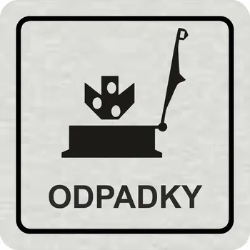 Samolepící etiketa Piktogram - Odpadky