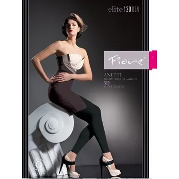 Dámské legíny ANETTE 120den-leginy FIORE black-černé 3-M