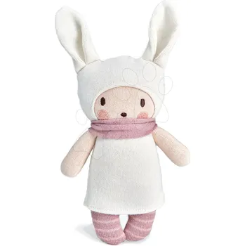 Panenka Panenka pletená růžová Baby Baba Knitted Doll ThreadBear 24 cm z jemné a měkké bavlny v dárkovém balení od 0 měsíců