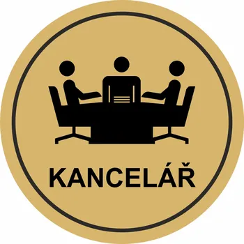 Speciální papír Kancelář - zlatá mat samolepící vinylová fólie 90x90 mm