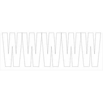 Papír Samolepicí W bílá samolepící vinylová fólie velikost znaku 300 mm