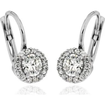 Náušnice Zlatnictví U Kostela Dámské náušnice s bílým zirkonem 005BB 497346609