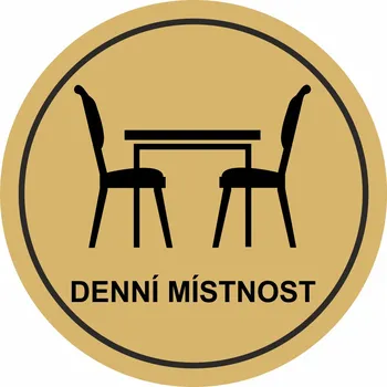 Speciální papír Denní místnost - zlatá mat samolepící vinylová fólie 90x90 mm