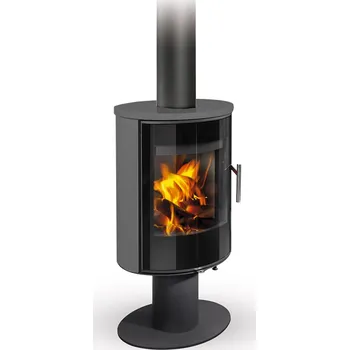 Krbová kamna ROMOTOP LAREDO T 01 keramika steel 58507 - krbová kamna s otočným mechanismem