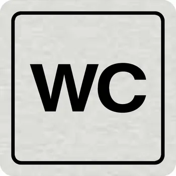 Samolepící etiketa Piktogram - nápis WC