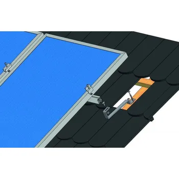 montážní sada pro solární panel Set konstrukce pro 6 panelů 1,5kW, pro střešní tašku bobrovku (Střešní konstrukce pro solární panely)