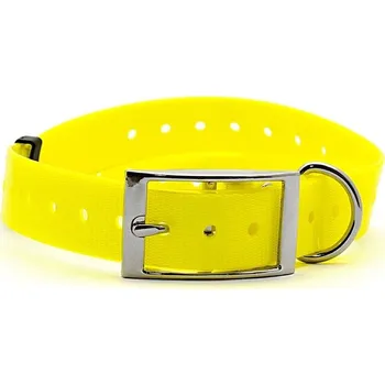 Obojek pro psa Plastový obojek pro GPS žlutý 25 mm x 70 cm